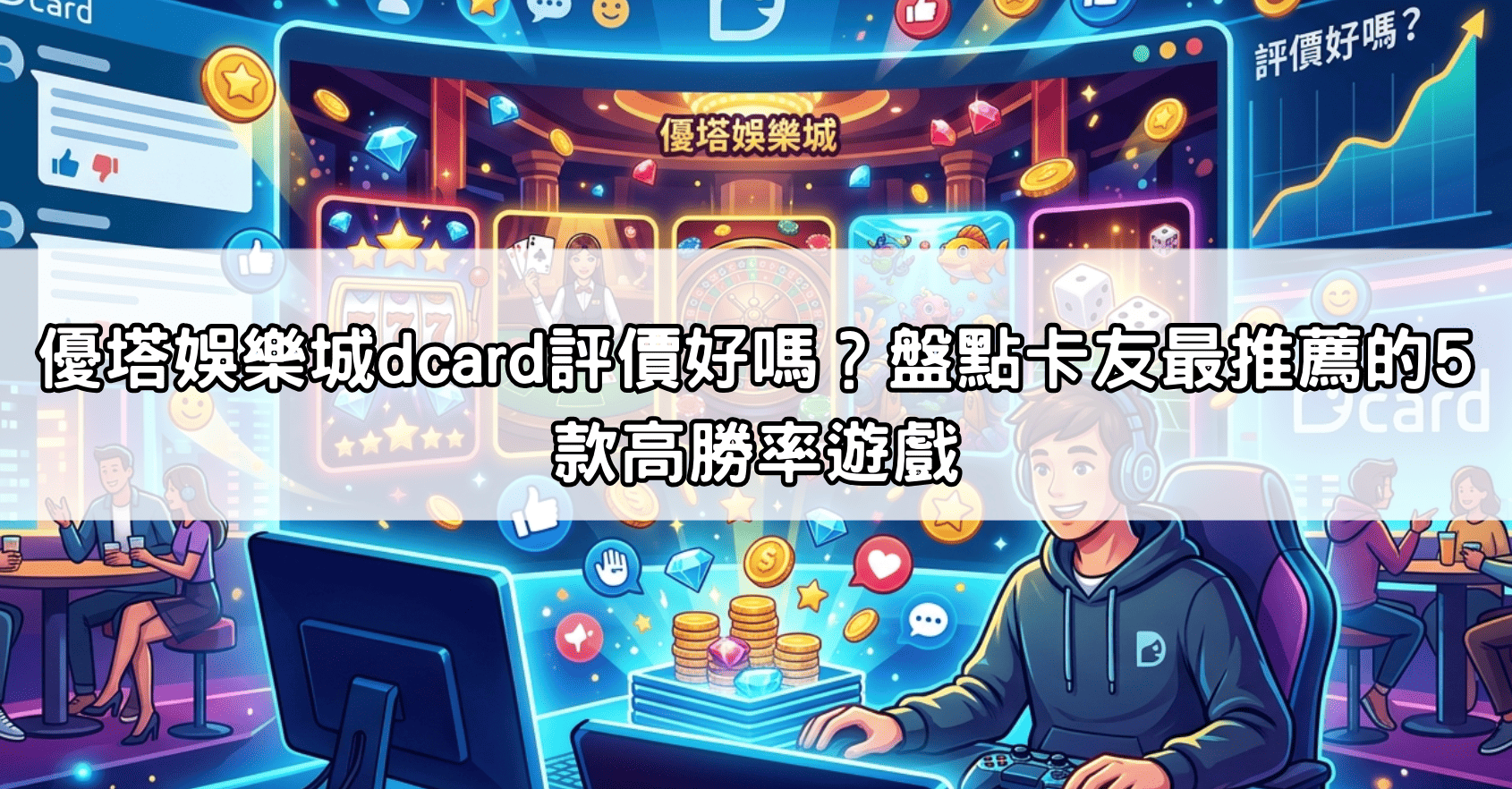 優塔娛樂城dcard評價好嗎？盤點卡友最推薦的5款高勝率遊戲